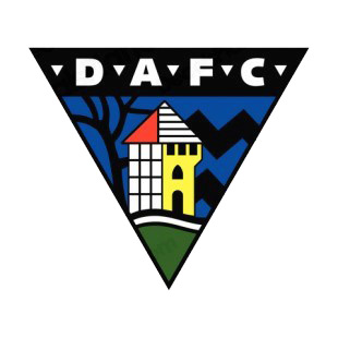 DAFC Dunfermline soccer team logo listed in soccer teams decals.