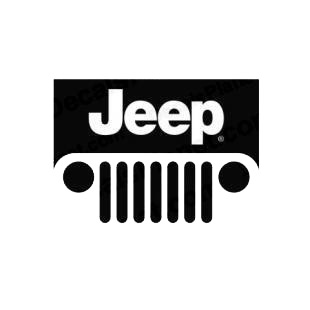Jeep logo listed in jeep decals.