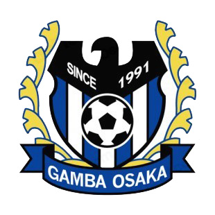 Gamba Osaka soccer team logo listed in soccer teams decals.