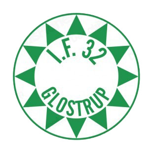 Glostrup FK soccer team logo listed in soccer teams decals.