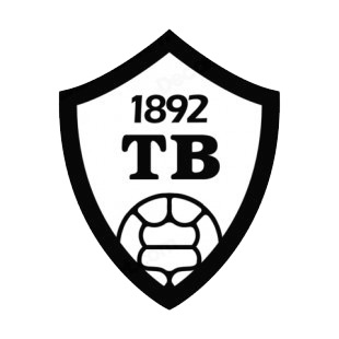TB Tvoroyri soccer team logo listed in soccer teams decals.
