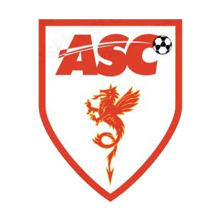 Association Sportive de Cannes soccer team logo listed in soccer teams decals.