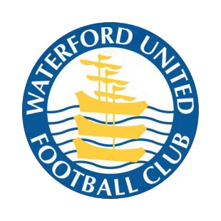 Waterford United FC soccer team logo listed in soccer teams decals.
