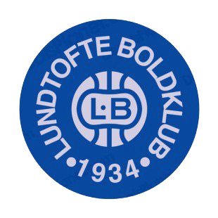 Lundtofte Boldklub soccer team logo listed in soccer teams decals.