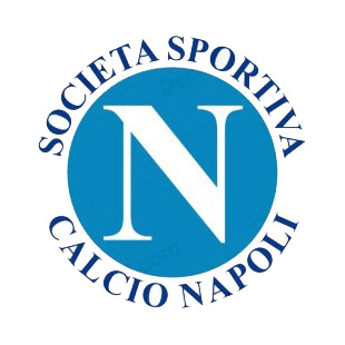 SSC Napoli soccer team logo listed in soccer teams decals.