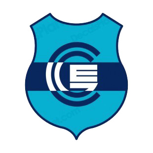 Club Atletico Gimnasia y Esgrima soccer team logo listed in soccer teams decals.