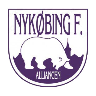 Nykobing Falster Alliancen soccer team logo listed in soccer teams decals.