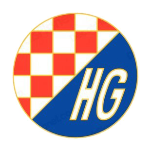 Granjaszki Zagreb soccer team logo listed in soccer teams decals.
