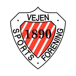 Vejen Sports Forening soccer team logo listed in soccer teams decals.