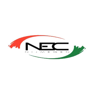NEC Nijmegen Eendracht Combinatie soccer team logo listed in soccer teams decals.