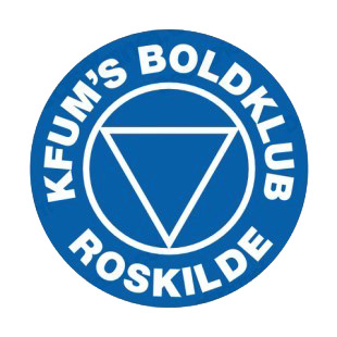 KFUM s Boldklub Roskilde soccer team logo listed in soccer teams decals.