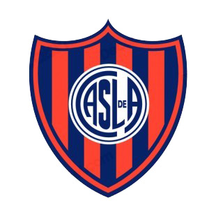 Club Atletico San Lorenzo de Almagro soccer team logo listed in soccer teams decals.
