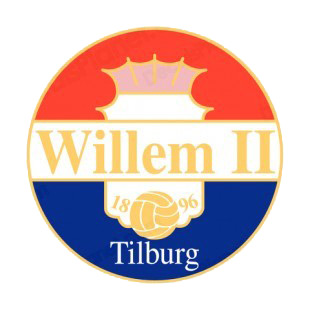 Willem II Tilburg soccer team logo listed in soccer teams decals.