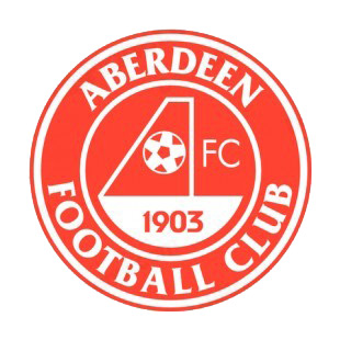 Aberdeen FC soccer team logo listed in soccer teams decals.