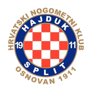 Hajduk Split soccer team logo listed in soccer teams decals.