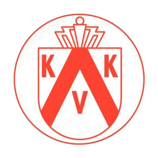 KV Kortrijk soccer team logo listed in soccer teams decals.