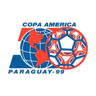Copa America 1999 Paraguay logo listed in soccer teams decals.