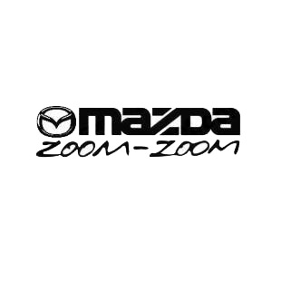 Mazda Zoom Zoom listed in mazda decals.