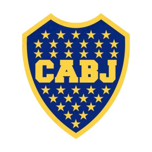 Club Atletico Boca Juniors soccer team logo listed in soccer teams decals.