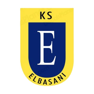 KS Elbasani soccer team logo listed in soccer teams decals.