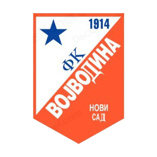 FK Vojvodina soccer team logo listed in soccer teams decals.