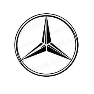 Mercedes Benz logo listed in mercedes benz decals.