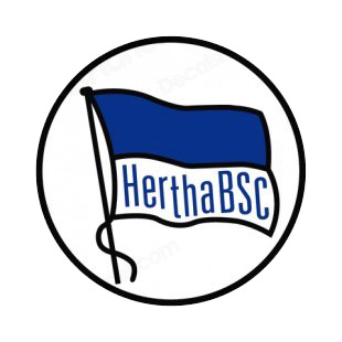 Hertha BSC soccer team logo listed in soccer teams decals.