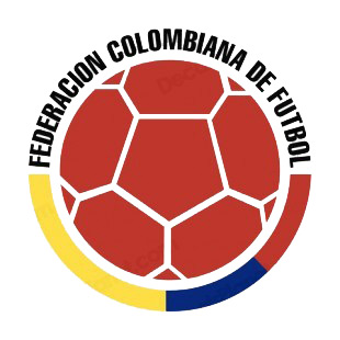 Federacion Colombiana de Futbol logo listed in soccer teams decals.