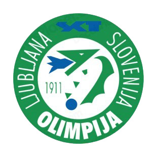 NK Olimpija Ljubljana soccer team logo listed in soccer teams decals.