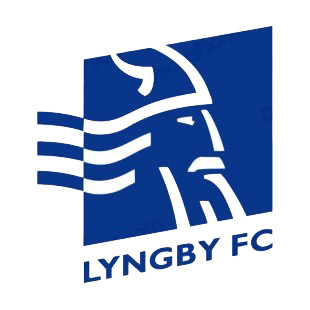 Lyngby Boldklub soccer team logo listed in soccer teams decals.