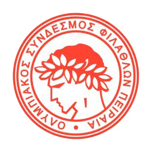 Olympiacos FC soccer team logo listed in soccer teams decals.