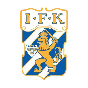 IFK Goteborg soccer team logo listed in soccer teams decals.