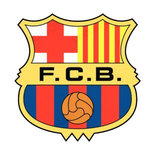 FC Barcelona soccer team logo listed in soccer teams decals.