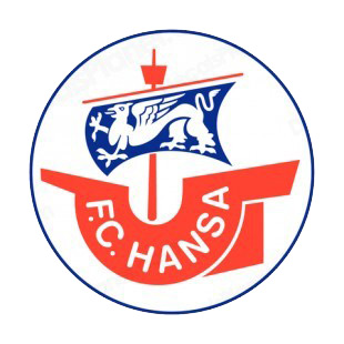 FC Hansa Rostock soccer team logo listed in soccer teams decals.