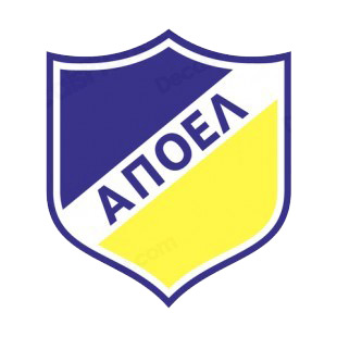 APOEL FC soccer team logo listed in soccer teams decals.