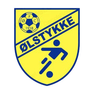 Olstykke FC soccer team logo listed in soccer teams decals.