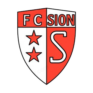FC Sion soccer team logo listed in soccer teams decals.