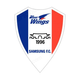 Suwon Samsung Bluewings FC soccer team logo listed in soccer teams decals.