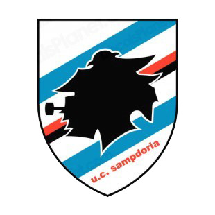 UC Sampdoria soccer team logo listed in soccer teams decals.