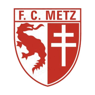FC Metz soccer team logo listed in soccer teams decals.