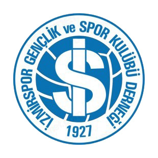 Izmirspor soccer team logo listed in soccer teams decals.