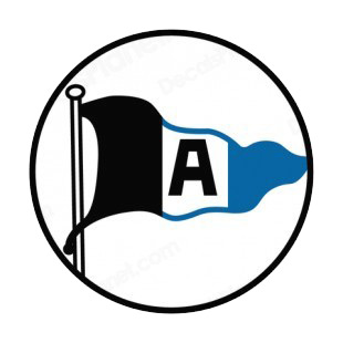 Arminia Bielefeld soccer team logo listed in soccer teams decals.