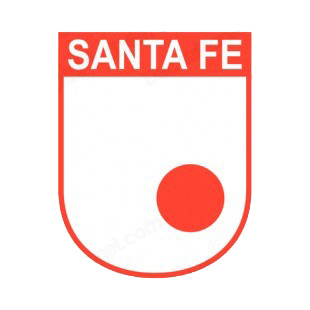 Club Santa Fe socce team logo listed in soccer teams decals.