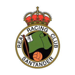 Racing de Santander soccer team logo listed in soccer teams decals.