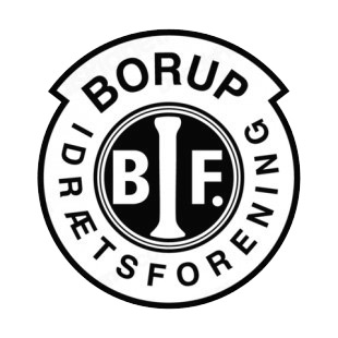 Borup Fodbold IF soccer team logo listed in soccer teams decals.