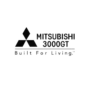 Mitsubishi 3000GT Built for Living listed in mitsubishi decals.
