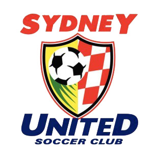Sydney United FC soccer team logo listed in soccer teams decals.