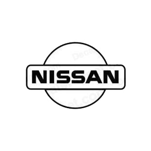 Nissan logooutline nissan transport (models), decal sticker #1426