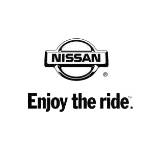 Nissan logo Enjoy the ride listed in nissan decals.