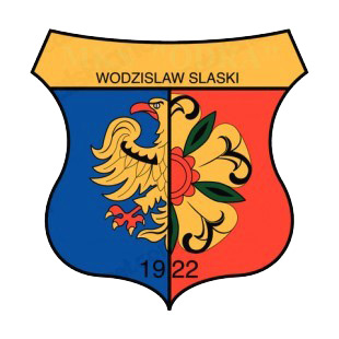 MKS Odra Wodzislaw slaski soccer team logo listed in soccer teams decals.